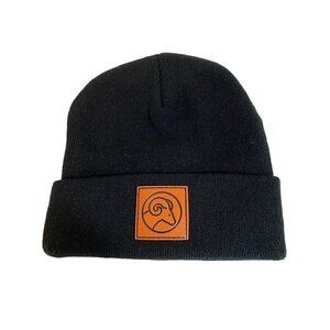 New Black Knit Beanie Unisex Aries Horoscope One Size NWOT